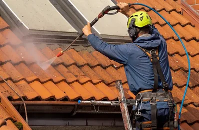 Démoussage et hydrofuge de toiture à Bricqueville